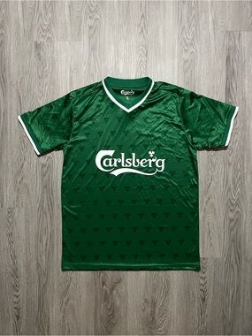 Vintage Carlsberg beer promo soccer jersey cheers to football men’s large ￼